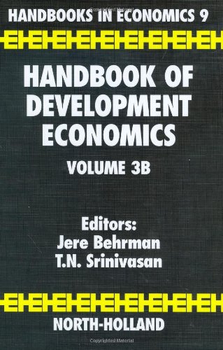 Handbook of Development Economics, 3