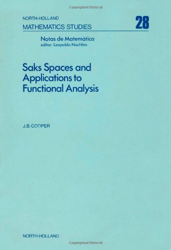 Saks Spaces And Applications To Functional Analysis