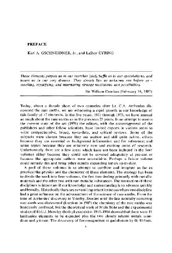 Handbook on the Physics and Chemistry of Rare Earths, Volume 3