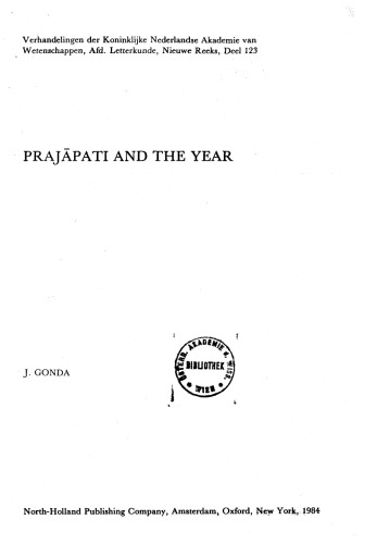 Prajapati And The Year