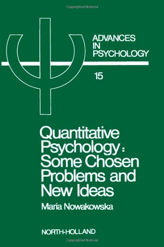 Advances in Psychology, Volume 15