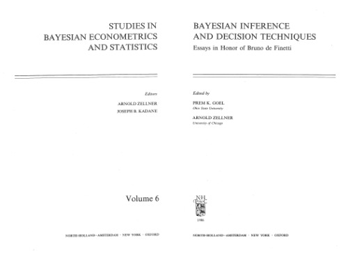 Bayesian Inference and Decision Techniques