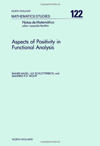 Aspects Of Positivity In Functional Analysis