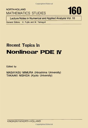 Recent Topics in Nonlinear Pde IV