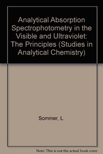 Analytical Absorption Spectrophotometry In The Visible And Ultraviolet