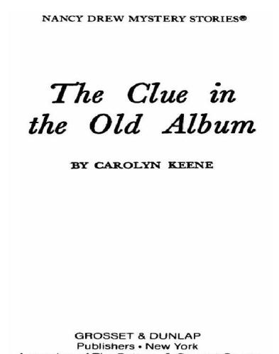 The Clue in the Old Album