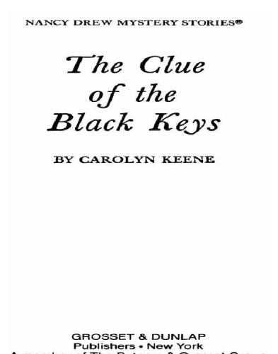 The Clue of the Black Keys