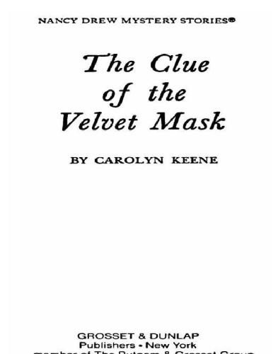 The Clue of the Velvet Mask (Nancy Drew #30)