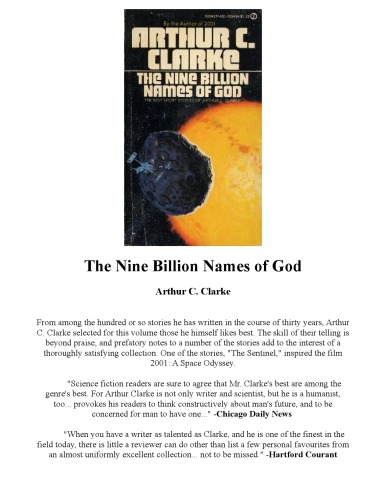 The Nine Billion Names of God