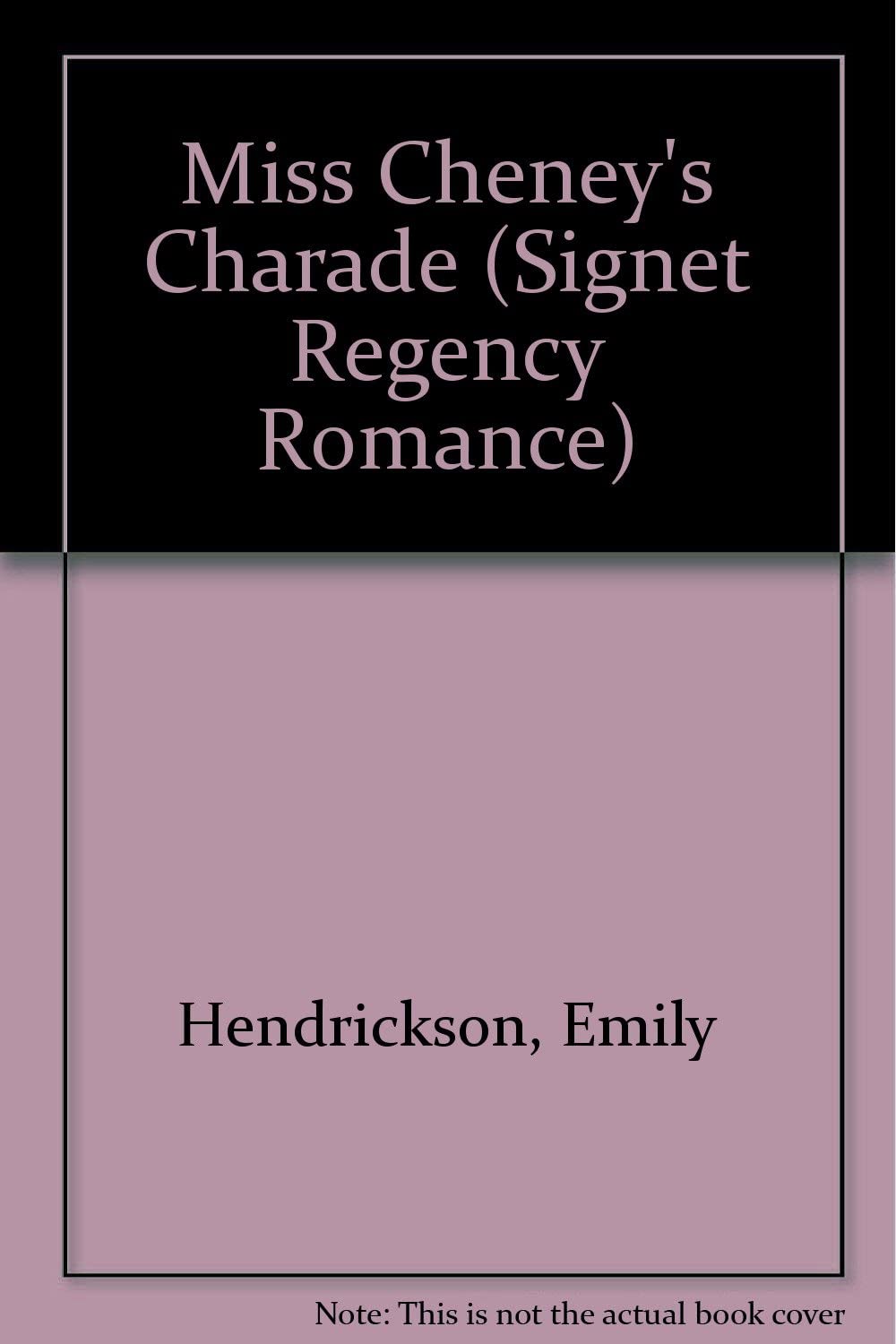 Miss Chesney's Charade (Signet Regency Romance)