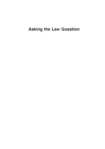 Asking the law question