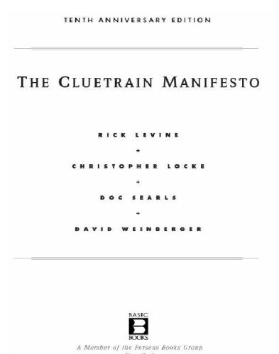 The Cluetrain Manifesto