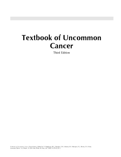 Textbook of uncommon cancer