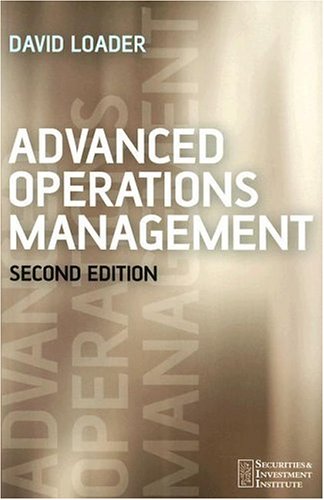 Advanced Operations Management