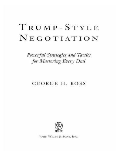 Trump-Style Negotiation