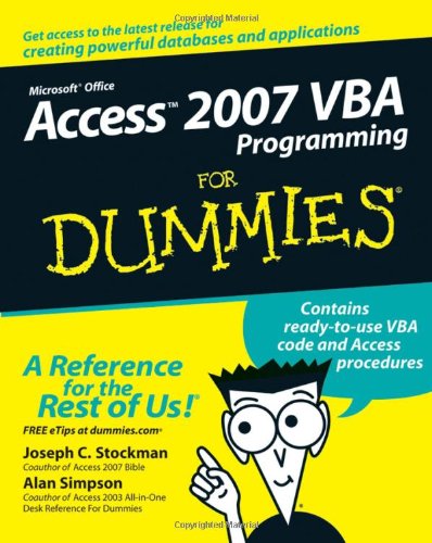 Access 2007 VBA Programming For Dummies