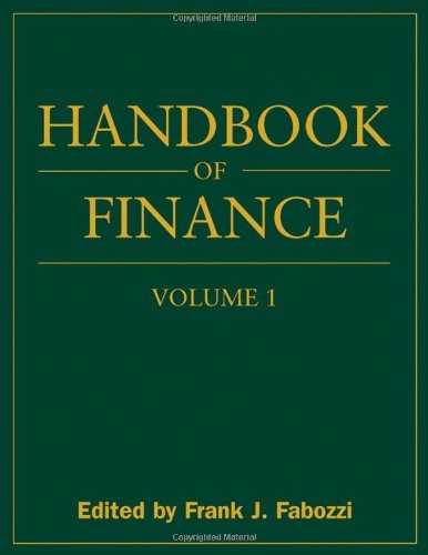 Handbook of Finance, Financial Markets and Instruments