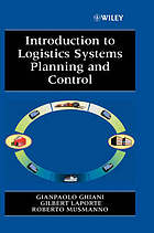 Introduction to Logistics Systems Planning and Control