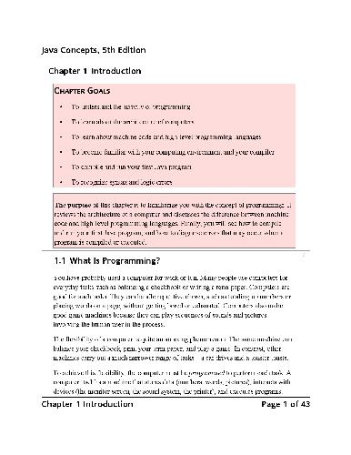 Java Concepts