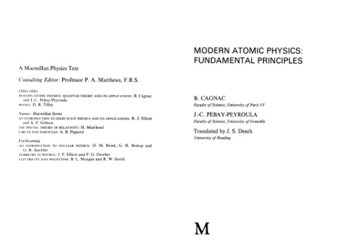 Modern Atomic Physics