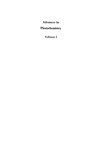 Advances in photochemistry / Volume 1.