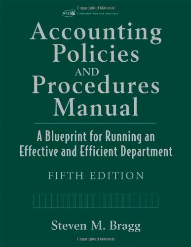Accounting Policies and Procedures Manual
