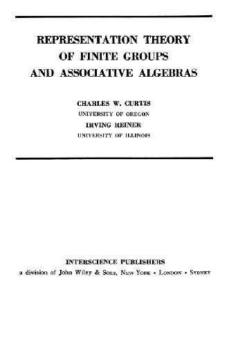 Representation Theory Of Finite Groups And Associative Algebras