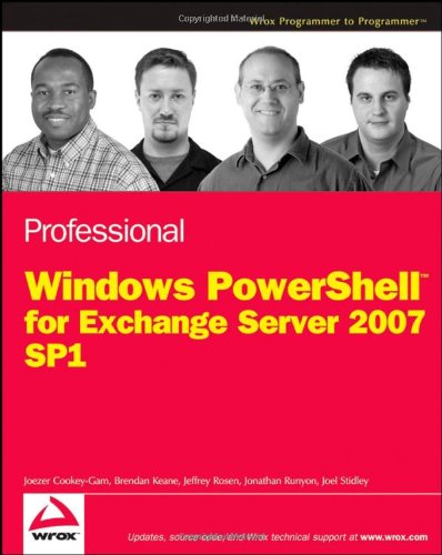 Professional PowerShell for Exchange 2007 SP1