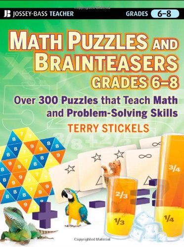 Math Puzzles and Brainteasers, Grades 6-8