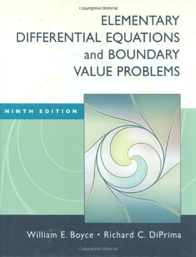 Elementary Differential Equations and Boundary Value Problems