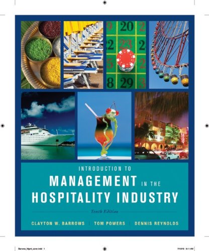 Introduction to Management in the Hospitality Industry