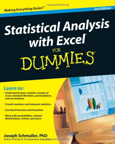 Statistical Analysis with Excel For Dummies