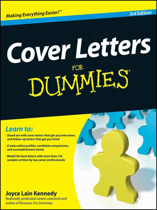 Cover Letters For Dummies