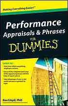 Performance Appraisals &amp; Phrases For Dummies