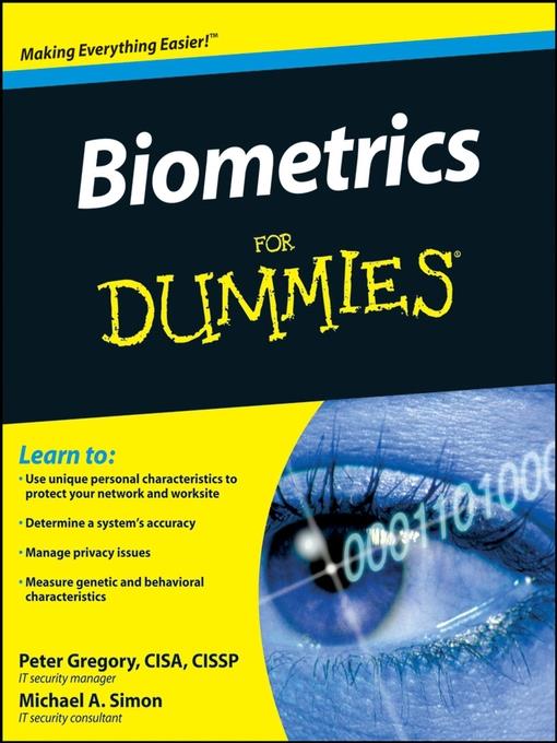 Biometrics For Dummies®