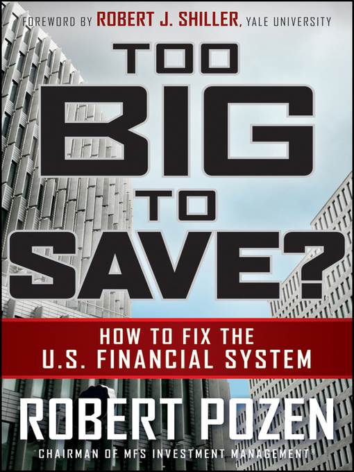 Too Big to Save How to Fix the U.S. Financial System