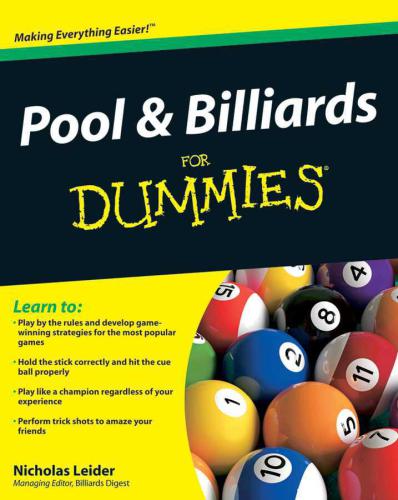 Pool and Billiards for Dummies