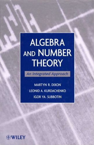 Algebra and Number Theory