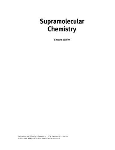 Supramolecular chemistry