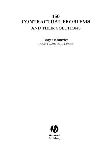 150 Contractual Problems and Their Solutions.