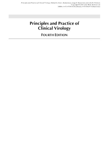 Principles and practice of clinical virology