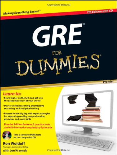 GRE for Dummies [With CDROM]