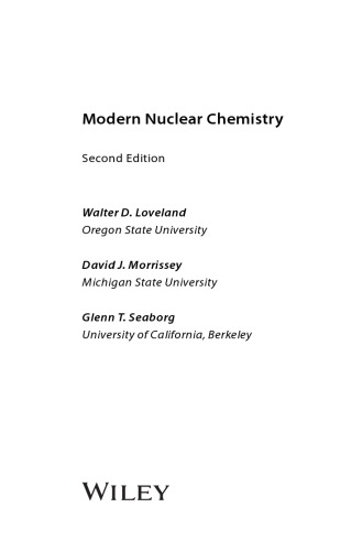 Modern Nuclear Chemistry