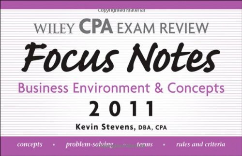 Wiley CPA Examination Review Focus Notes