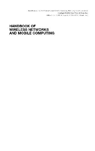 Handbook of Wireless Networks and Mobile Computing