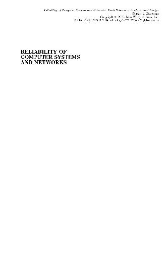 Reliability of Computer Systems and Networks Fault Tolerance, Analysis, and Design