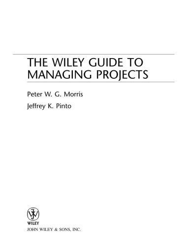 The Wiley Guide to Managing Projects