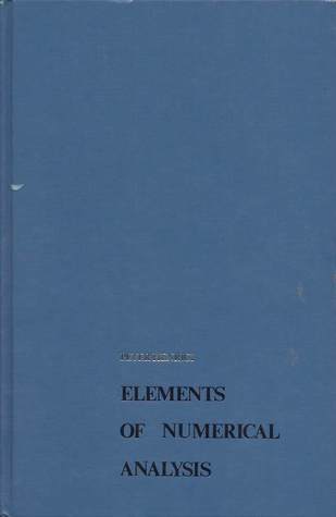 Elements of Numerical Analysis