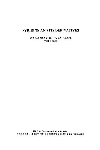 Pyridine and its Derivatives