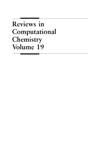 Reviews in Computational Chemistry, Volume 19.